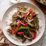 Pepper Steak Rice Bowl Recipe