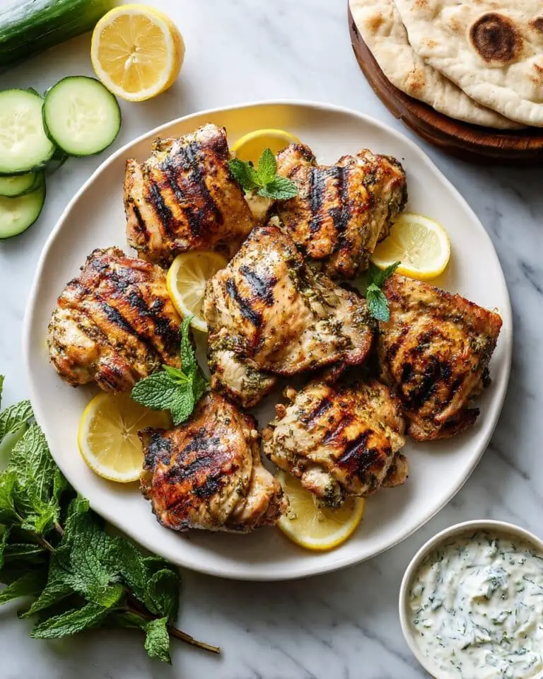 Greek Yogurt Marinated Grilled Chicken Thighs Recipe