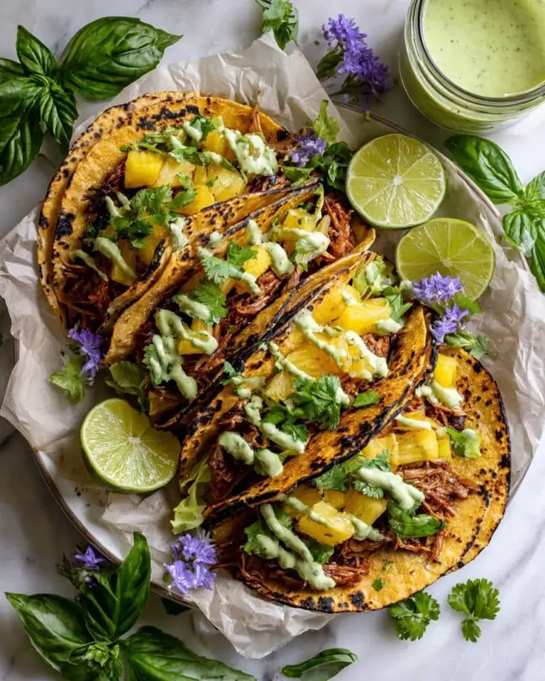 Hawaiian Chicken Tacos with Jalapeño Pineapple Salsa Recipe