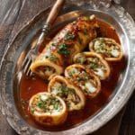 Stuffed Squid with Rice and Vegetables in Tomato Sauce Recipe