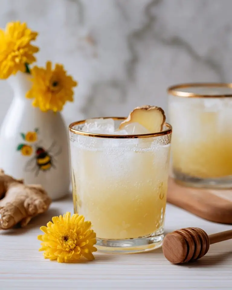 Honey Ginger Sparkling Mocktail Recipe