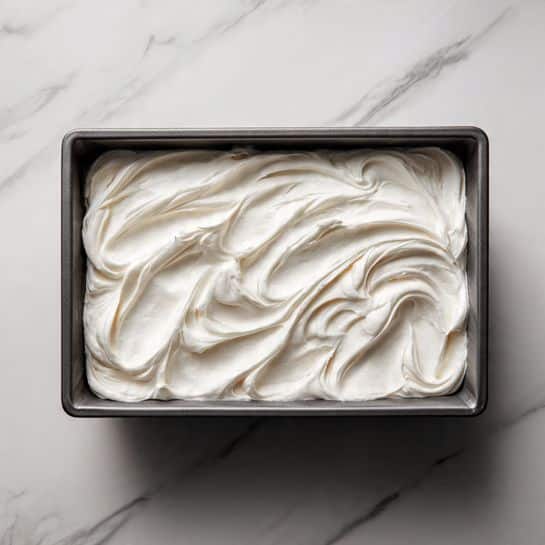 A white bowl filled with a single layer of crumbly red and light brown mixture with varied small grain sizes, creating a rough texture. A silver spoon is placed inside the bowl on the right side, partially submerged in the mixture. The bowl sits on a green fabric background with visible folds. Photo taken with an iphone --ar 4:5 --v 7