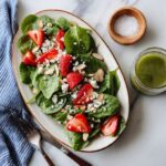 Spinach Strawberry Salad with Basil Vinaigrette Recipe