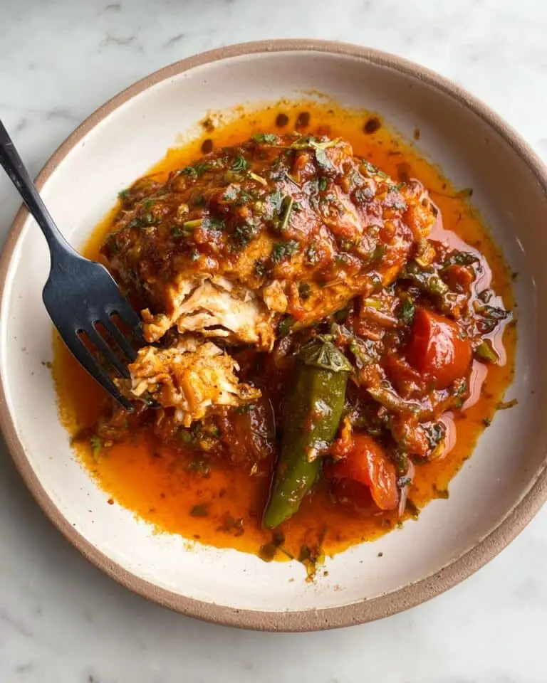 Classic Spicy Moroccan Fish in Rich Sauce Recipe