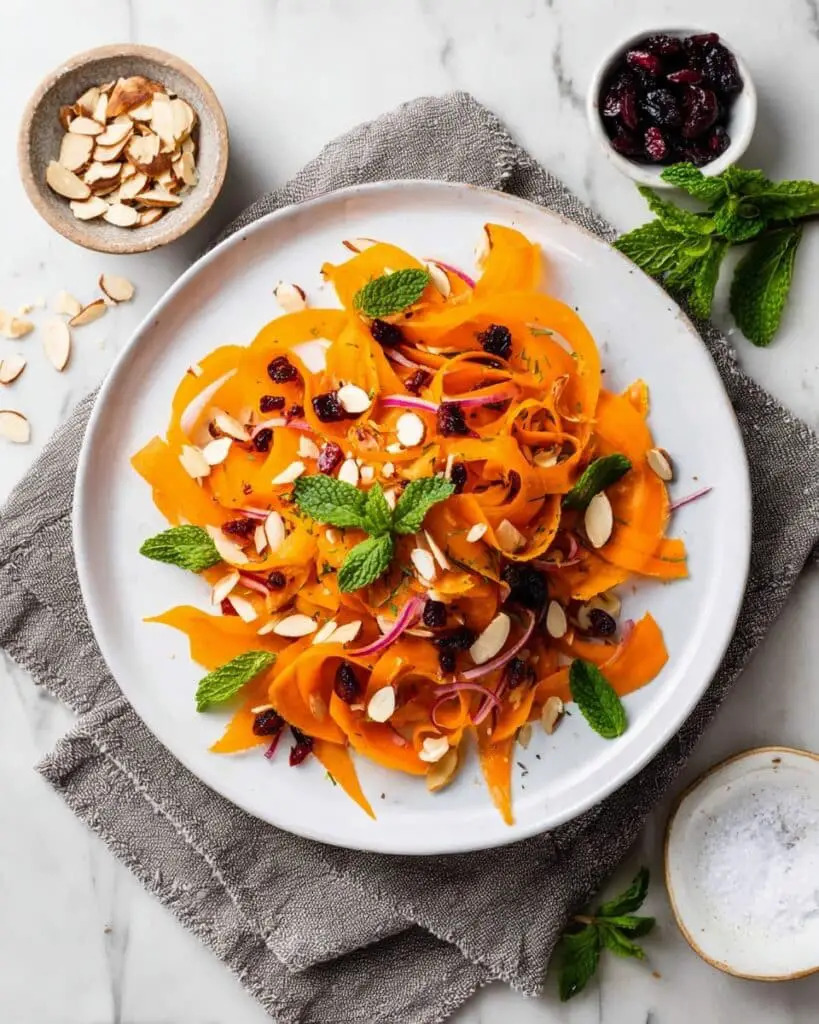 Roasted Carrot Salad with Maple, Currants, and Mint Recipe