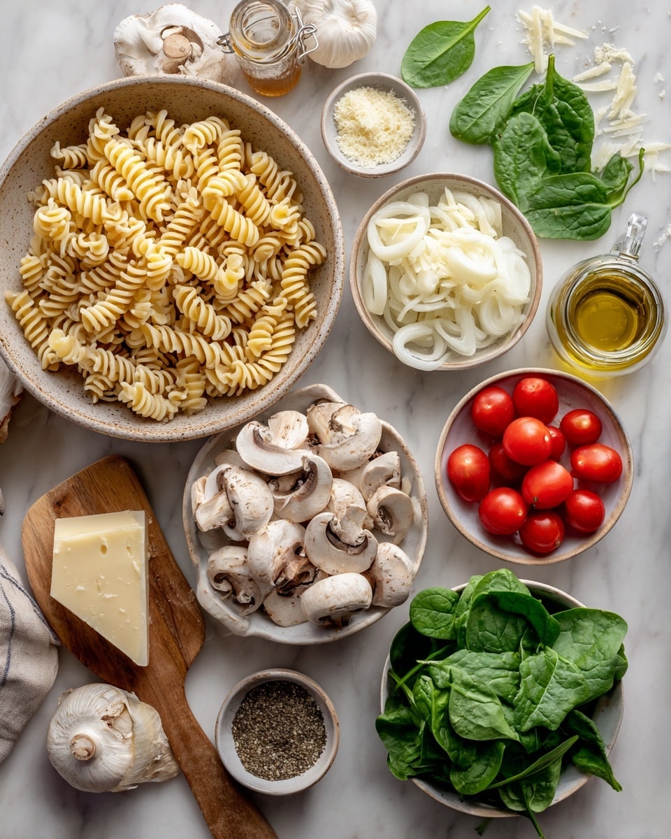 Inside a black frying pan, thinly sliced light brown mushrooms with darker brown centers and small, chopped white onion pieces are cooking evenly spread across the pan’s base. The pan sits on a black induction cooktop, all placed on a white marbled surface. The mushrooms and onions show a mix of soft and fresh textures, with some slight glossiness from cooking oil. Photo taken with an iphone --ar 4:5 --v 7