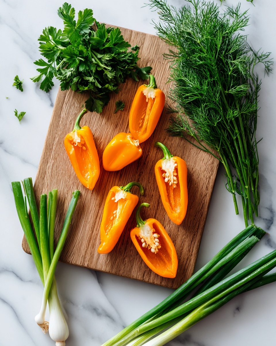 Mini Carrot Peppers Stuffed with Herb Cream Cheese Recipe - Recipe Image
