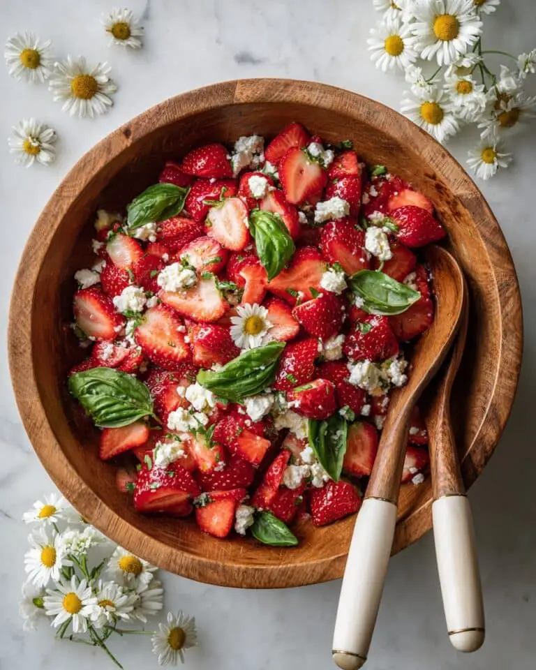 Summer Strawberry Caprese Salad Recipe
