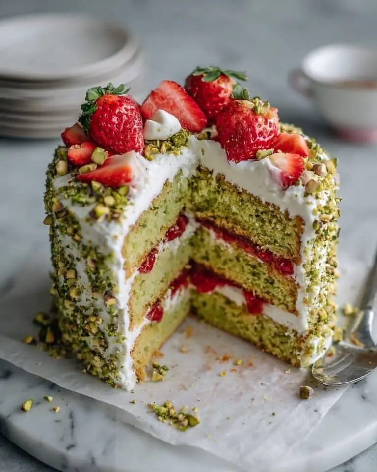 Lemon Pistachio Cake with Lovely Lemon Frosting Recipe