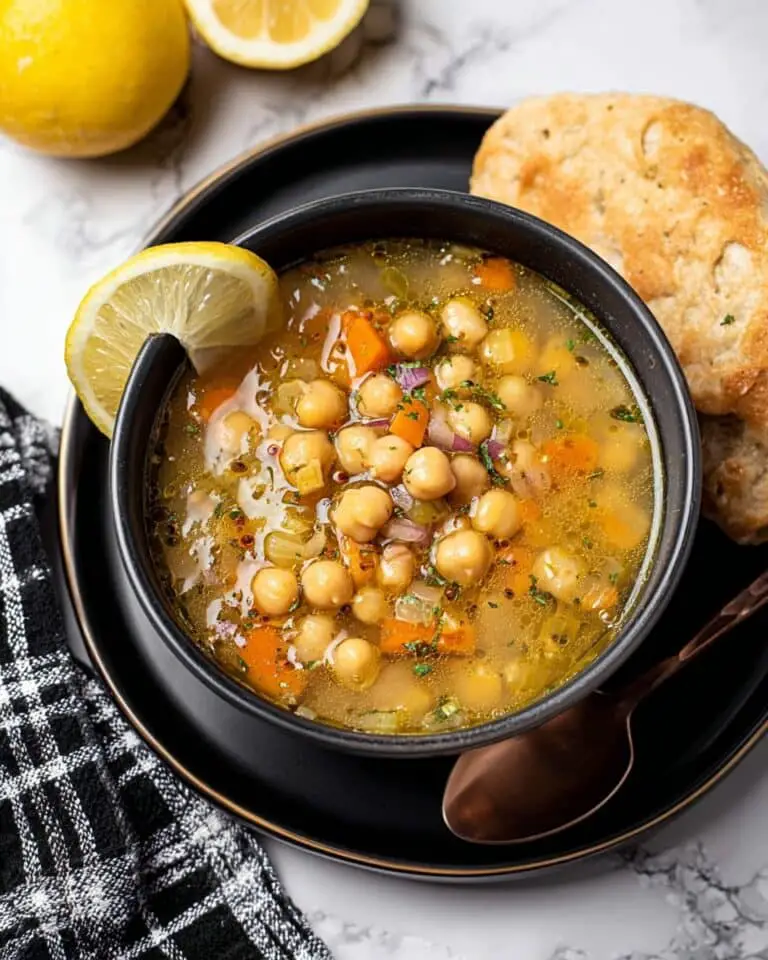 Greek Chickpea Soup with Lemon (Revithia) Recipe