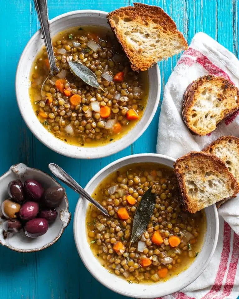 Greek Lentil Soup (Fakes) Recipe