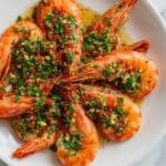 Grilled Prawns with Garlic, Parsley, Chilli, and Caramelized Lemons Recipe