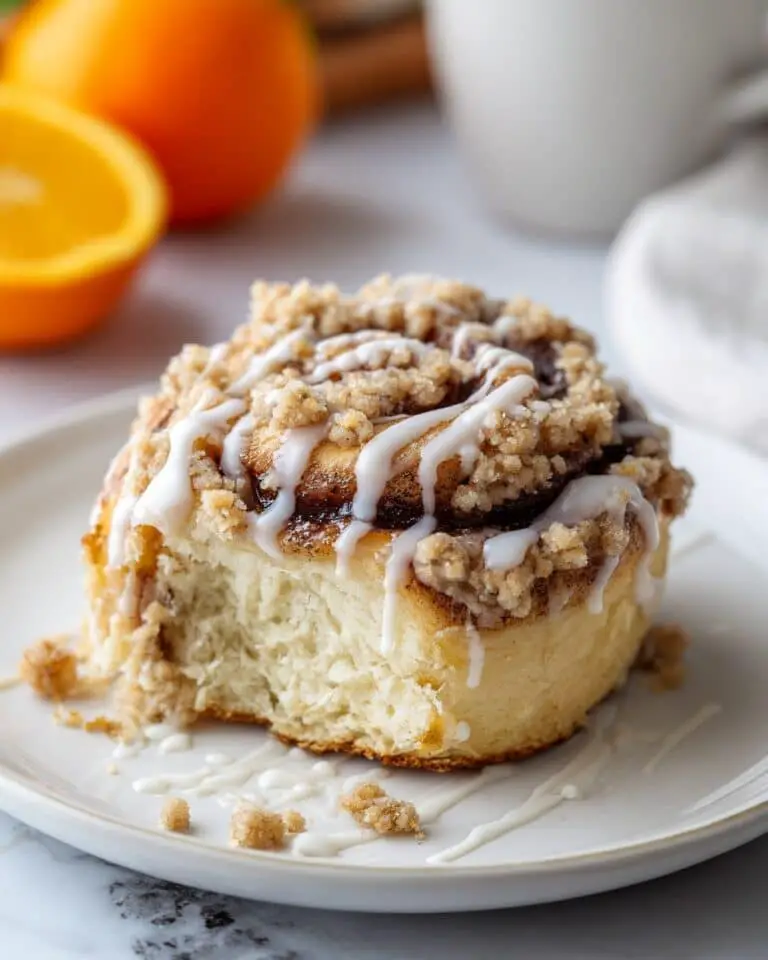 Peach Cinnamon Rolls Recipe