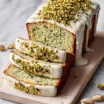 Pistachio Cake Mix Bread with Vanilla Glaze Recipe