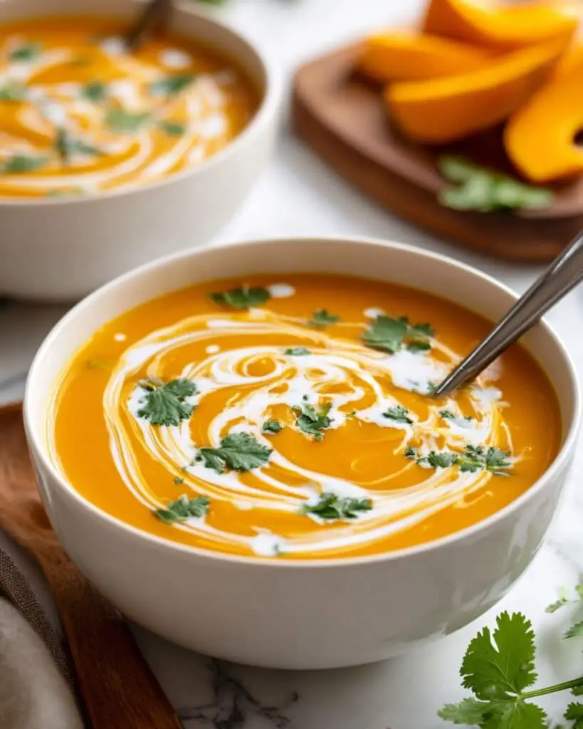 Kabocha Squash Soup with Coconut Milk and Ginger Recipe