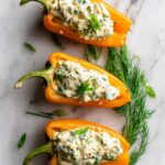 Mini Carrot Peppers Stuffed with Herb Cream Cheese Recipe