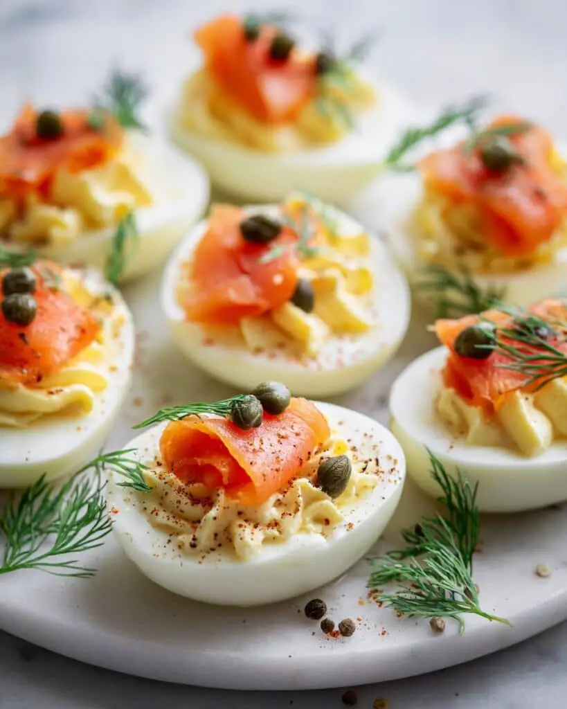 Smoked Salmon Deviled Eggs Recipe