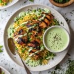 Peruvian Chicken and Rice with Green Sauce Recipe