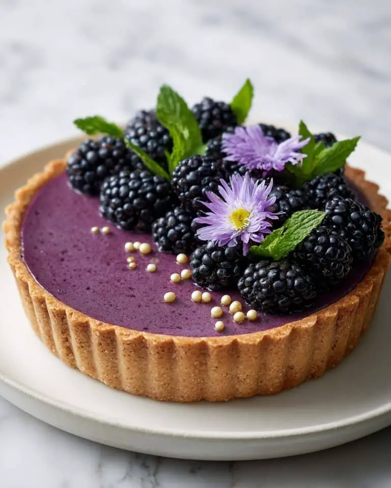 Blackberry White Chocolate Tart Recipe