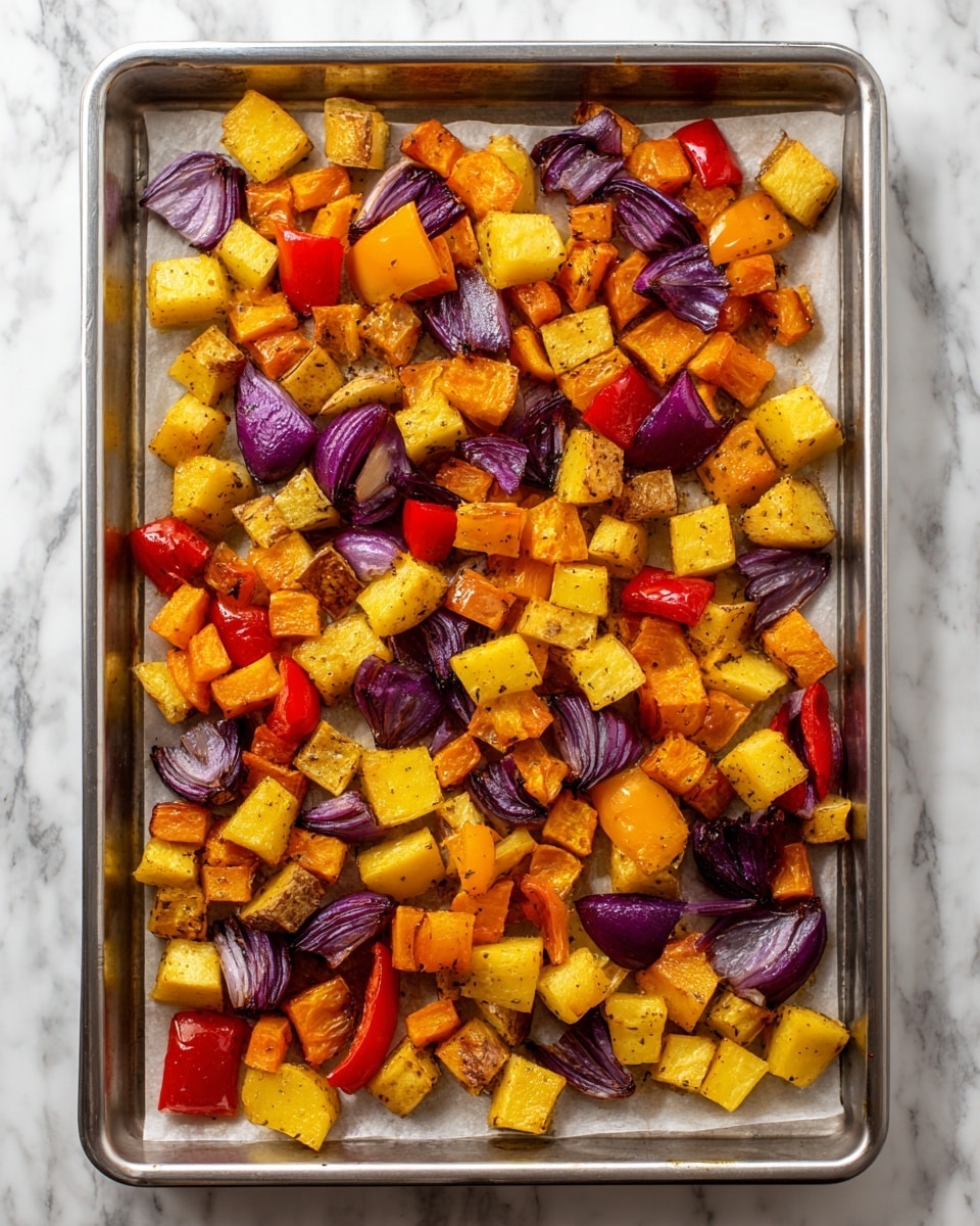 Sheet Pan Sausage Breakfast Hash Recipe - Recipe Image