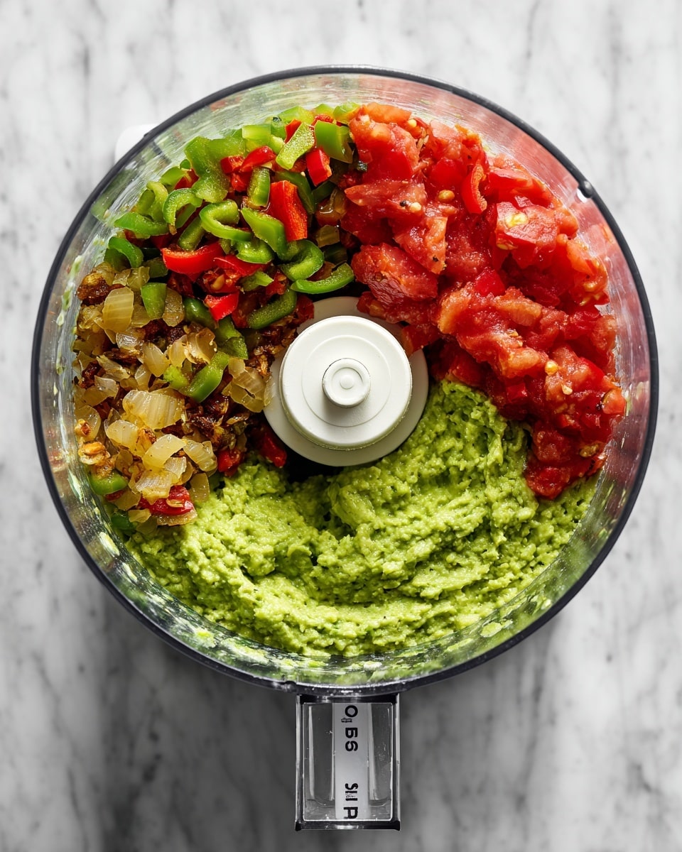 A white bowl filled with smooth, creamy cheese dip that is light yellow with small red and green specks scattered throughout. Partly dipped into the cheese are a few yellow tortilla chips with a slightly rough texture and some salt crystals visible. Around the bowl, there are lime wedges with bright green flesh and more tortilla chips on a white marbled surface. The colors are bright and inviting, with the cheese dip looking rich and thick. Photo taken with an iphone --ar 4:5 --v 7
