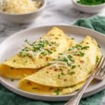 Savory Egg and Cheddar Crepes with Chives Recipe