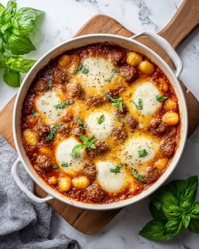 Baked Gnocchi with Kale and Sausage Recipe