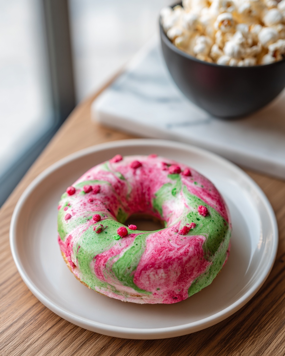 Raspberry Pistachio Swirled Sourdough Bagels Recipe - Recipe Image