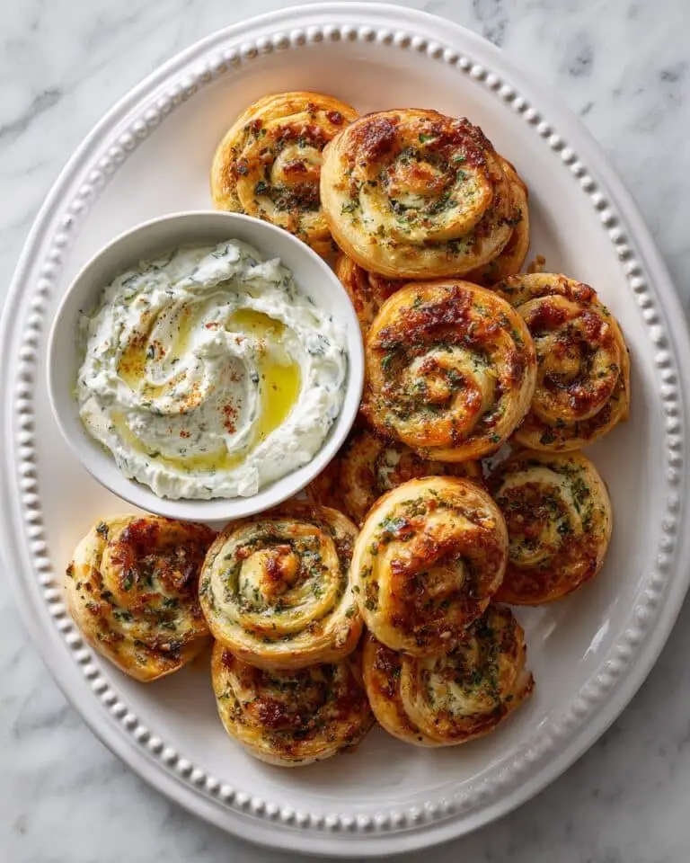Spinach & Feta Pinwheels Recipe