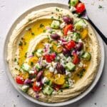 Greek Style Loaded Hummus Dip Recipe