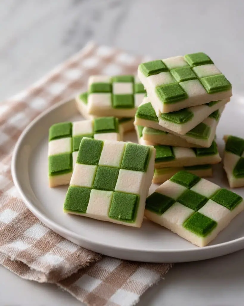 Matcha Checkerboard Cookies Recipe
