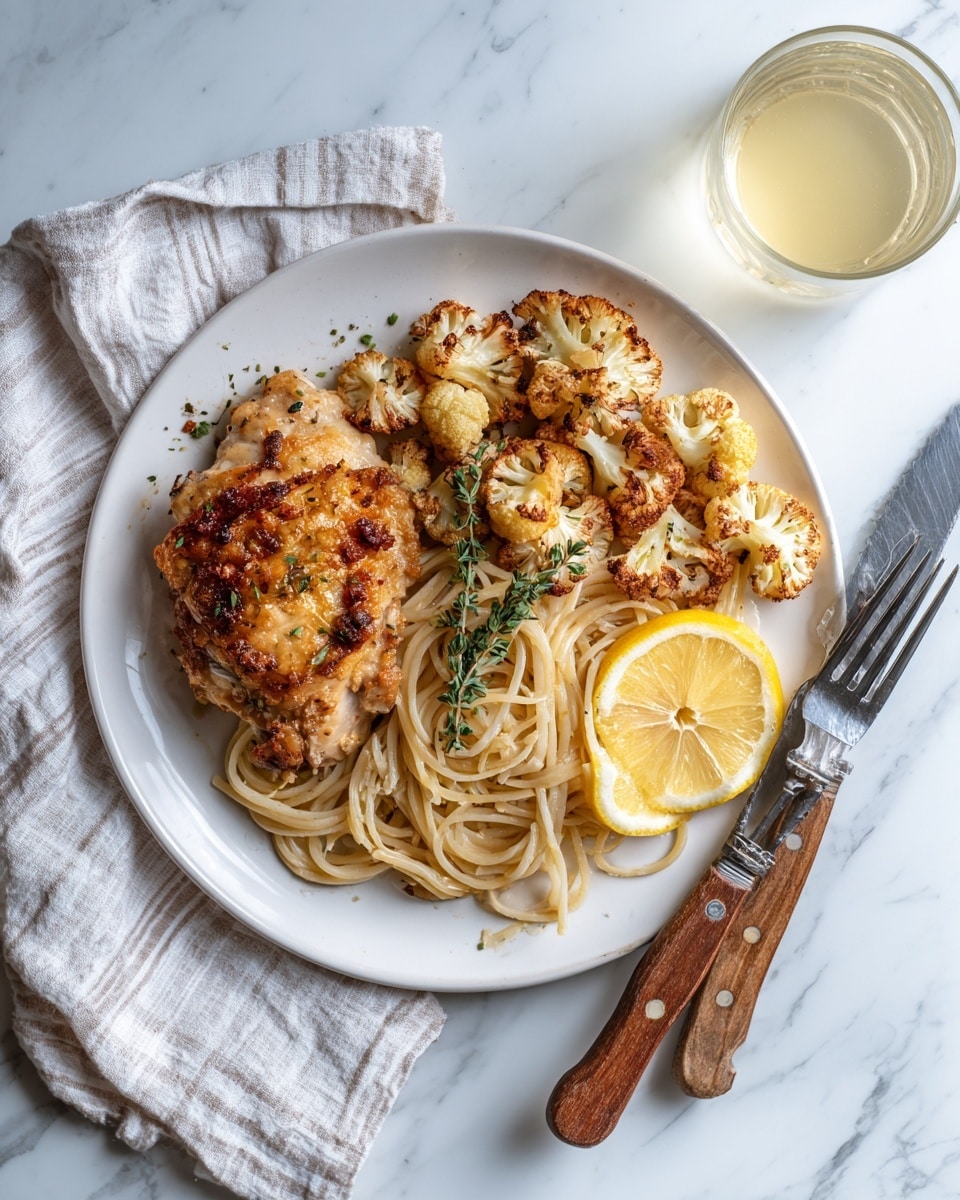 Sheet Pan Parmesan Roasted Cauliflower and Chicken | Easy & Delicious