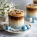 Coconut Macchiato with Coconut Sauce and Butterfly Pea Powder Recipe