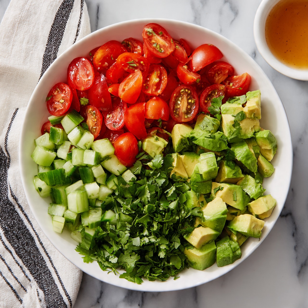 Tomato Cucumber Avocado Salad Recipe - Recipe Image