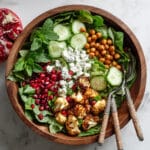 Roasted Cauliflower and Chickpea Salad with Pomegranate, Feta, and Fresh Herbs Recipe