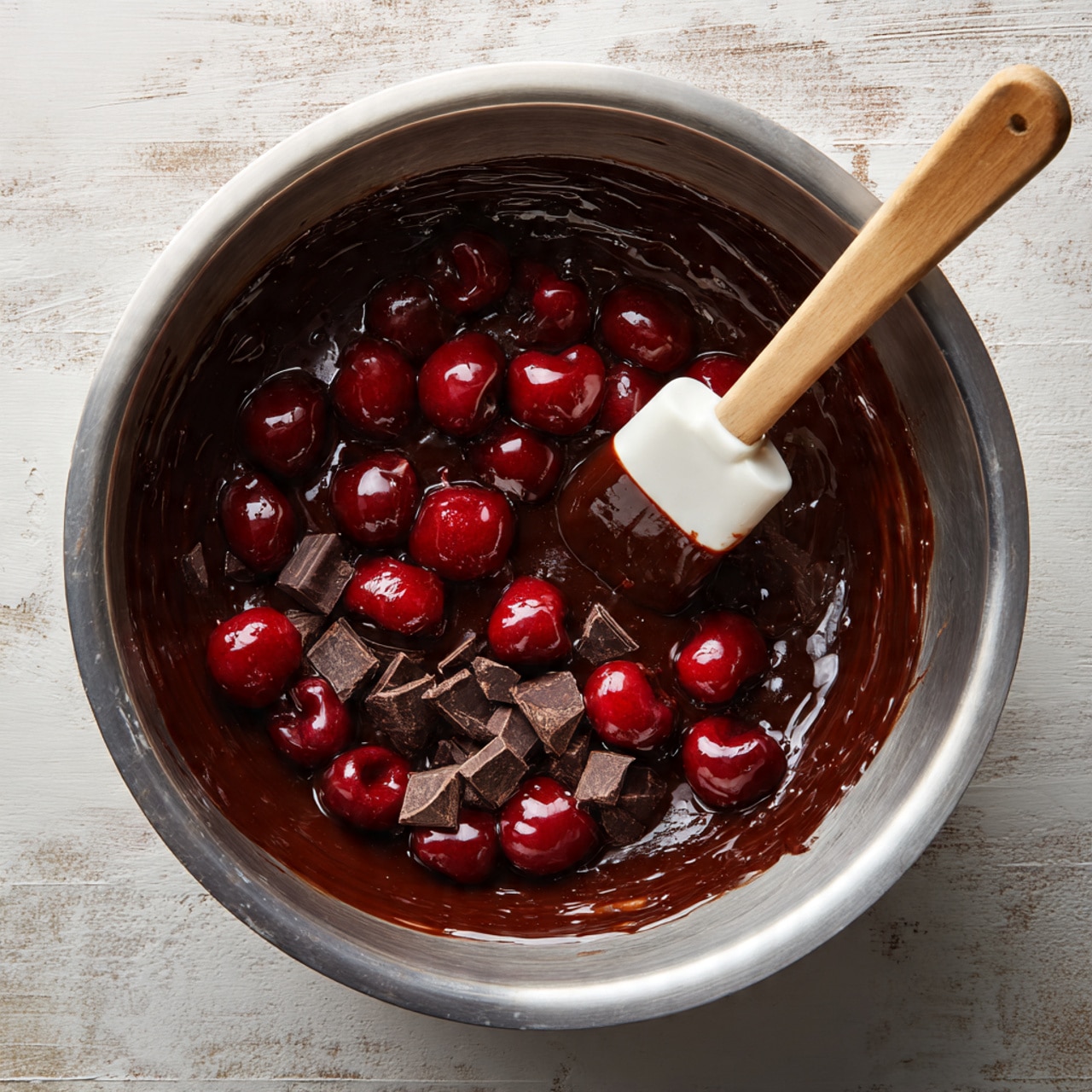 Fudgy Cherry Chocolate Brownies Recipe - Recipe Image