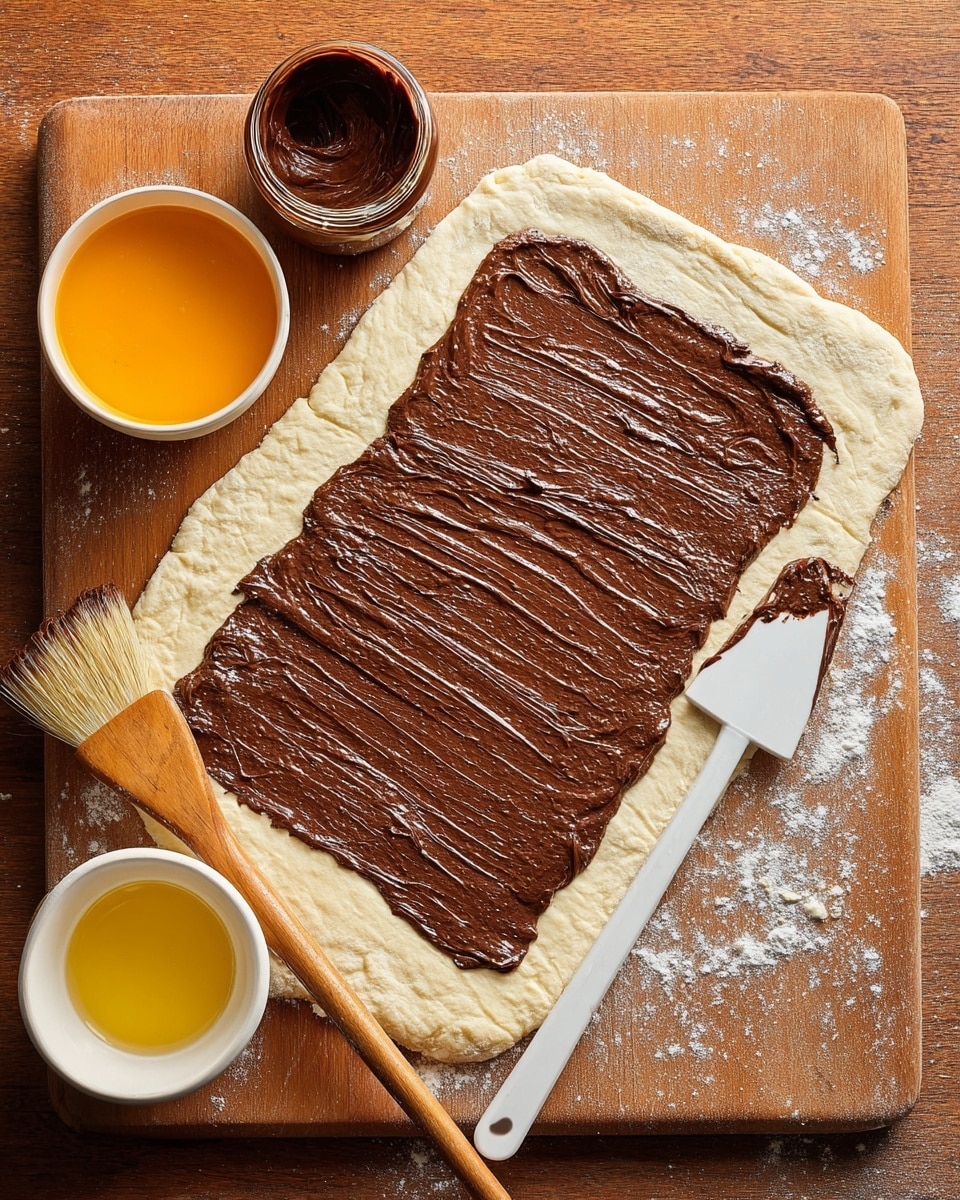 3 Ingredient Nutella Puff Pastry Croissants Recipe - Recipe Image