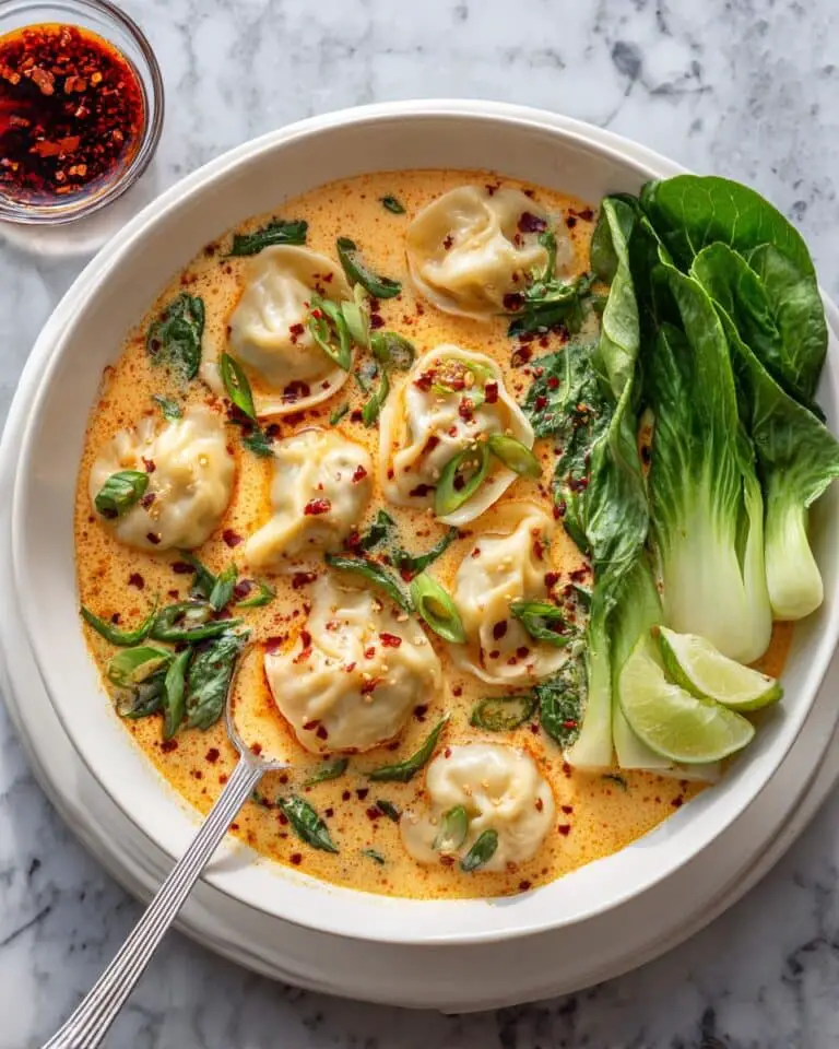 Coconut Curry Soup with Wontons Recipe