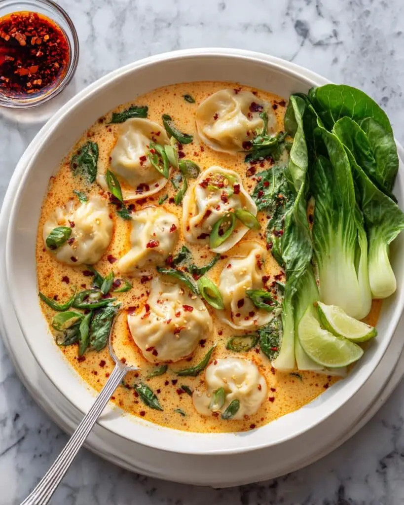 Coconut Curry Soup with Wontons Recipe