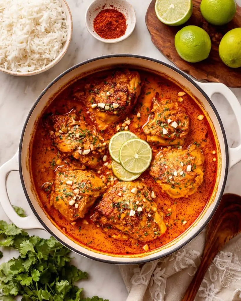 Creamy Coconut Tomato Chicken Thighs Recipe