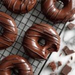 Homemade Baked Frosted Chocolate Donuts Recipe