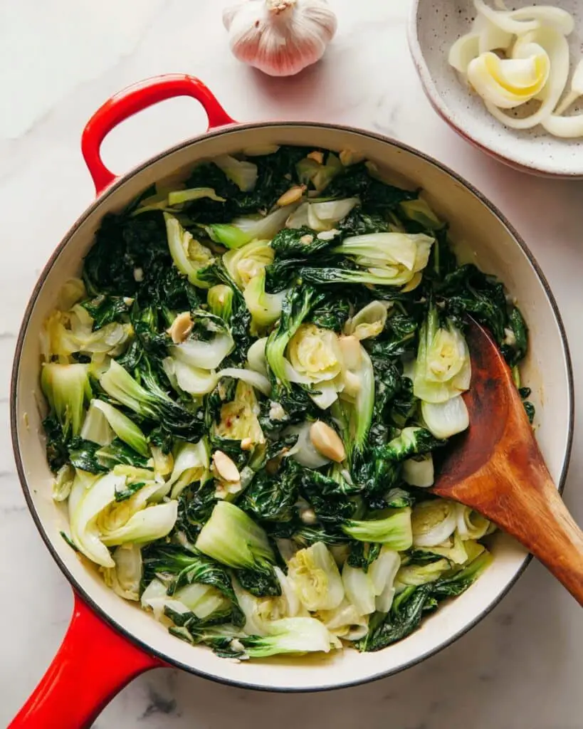Quick & Simple Sautéed Bok Choy with Garlic Recipe