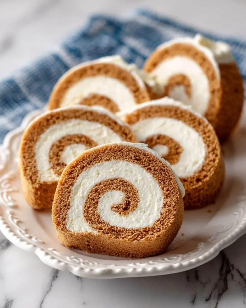 Carrot Cake Roll with Cream Cheese Frosting Recipe