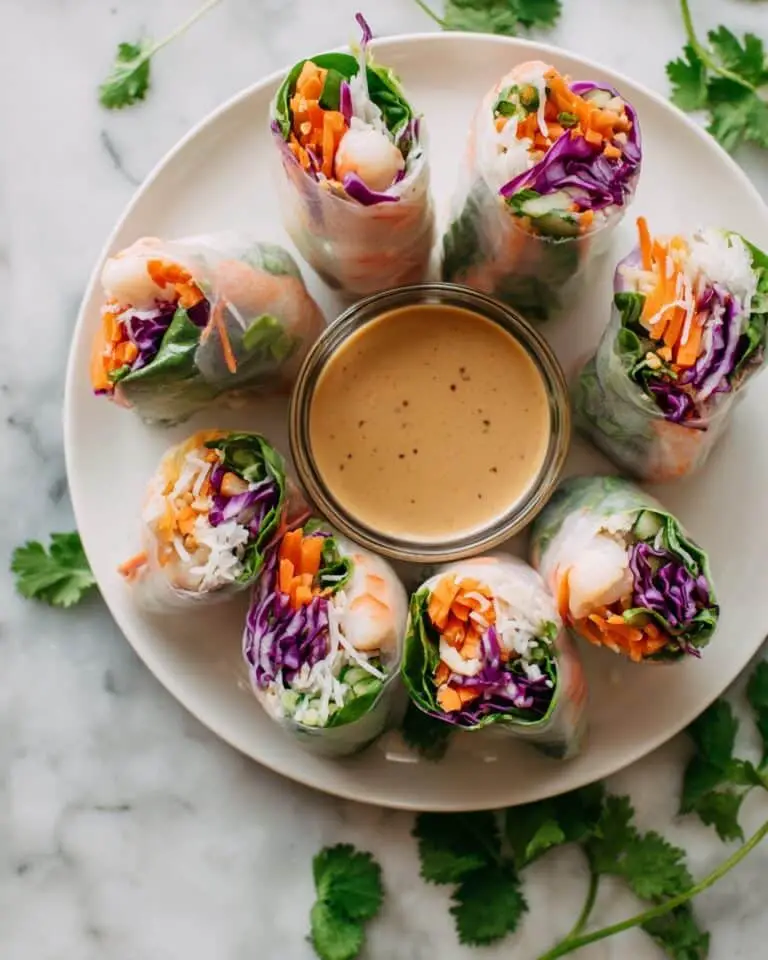 Fresh Spring Rolls with Peanut Sauce Recipe