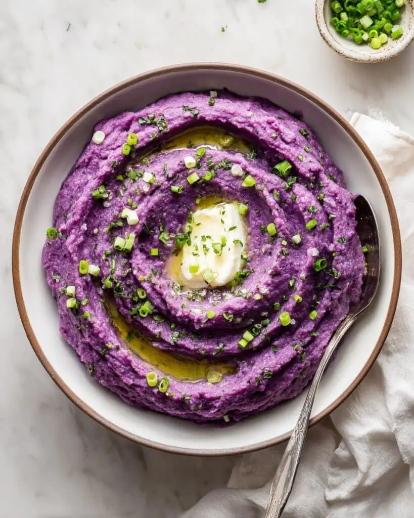 Quick & Easy Mashed Purple Sweet Potatoes (Side Dish) Recipe