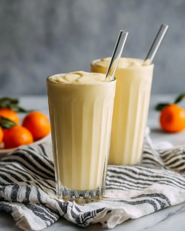 Healthy Mango Orange Smoothie with Yogurt Recipe