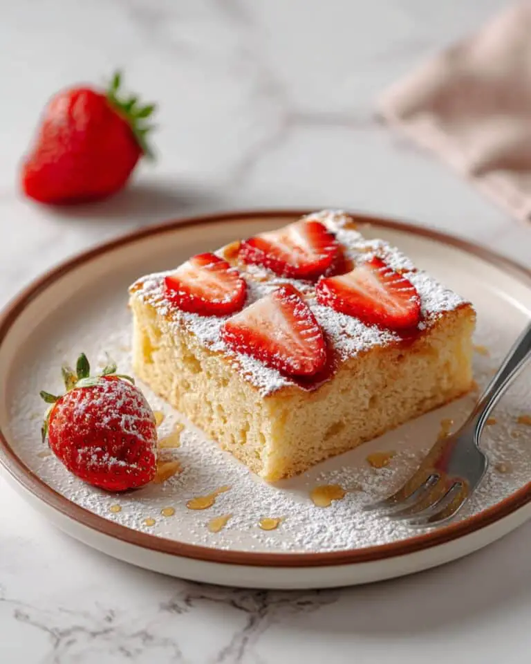 Strawberry Sheet Pan Pancakes Recipe