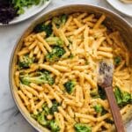One Pot Broccoli Cheese Pesto Pasta Recipe