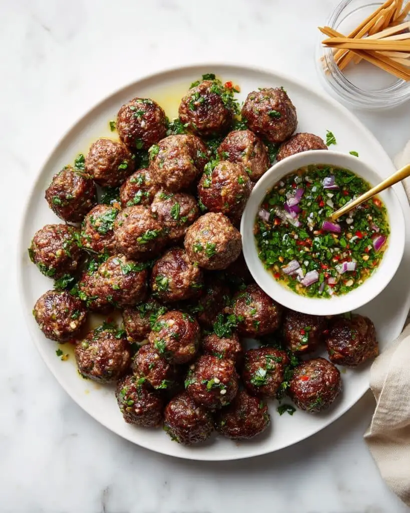 Chimichurri Meatballs Recipe