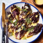 Grilled Radicchio and Fennel Salad with Honey-Dijon Dressing and Roasted Almonds Recipe